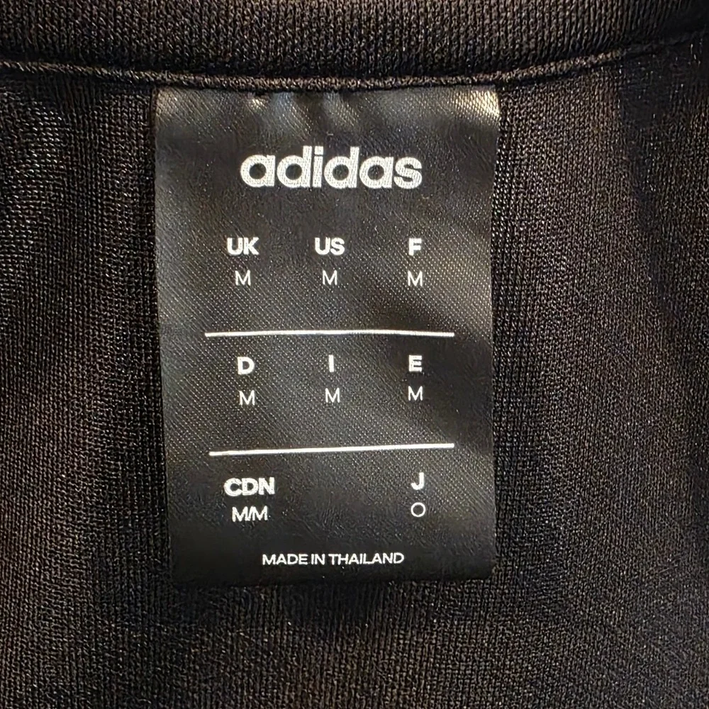 Adidas Climalite 1/4 Zip Pullover Mens Medium‎ Black White Stripes DY3145